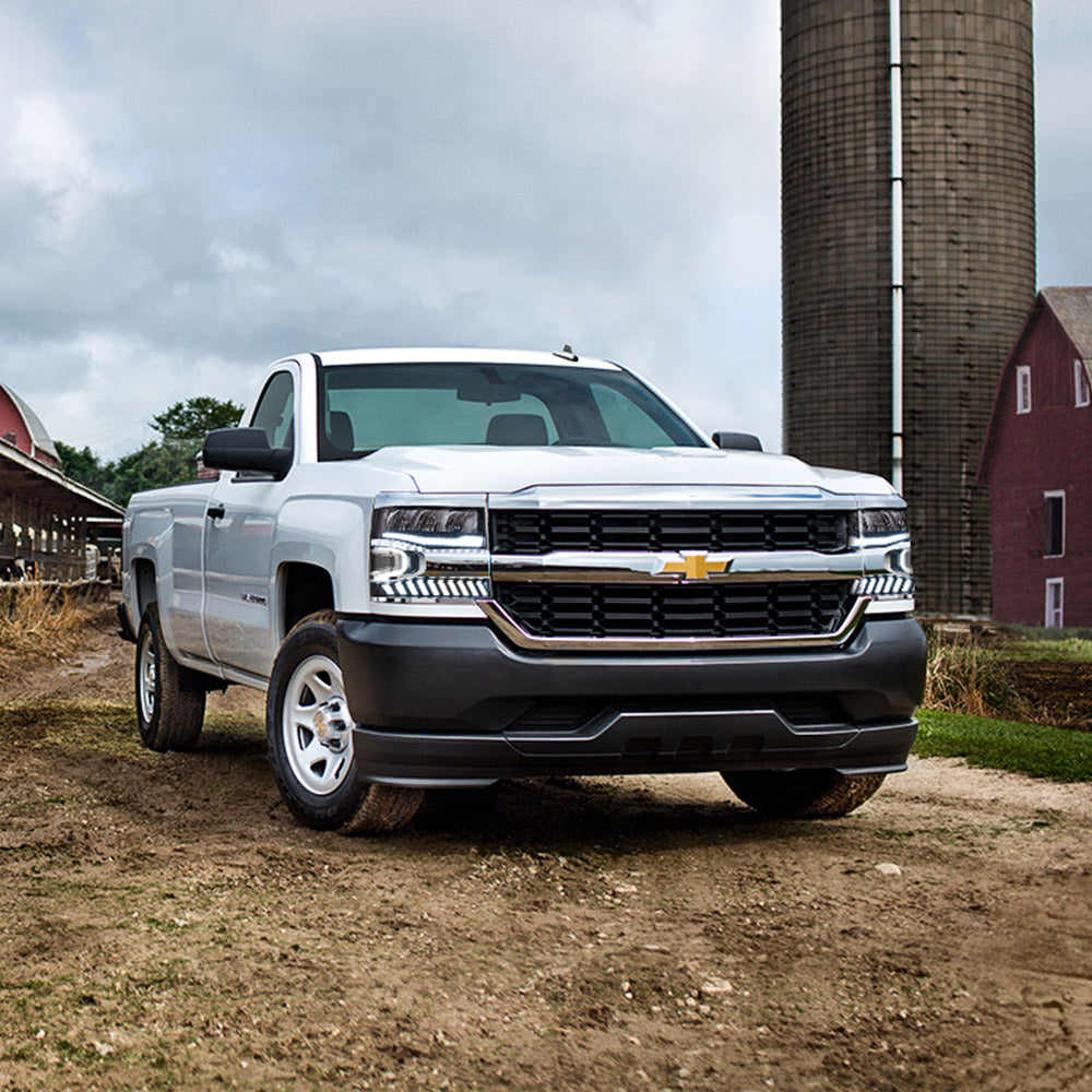 VLAND Carlamp Full LED strålkastare med Halo Light för Chevrolet Silverado 1500 2016-2018 - 11
