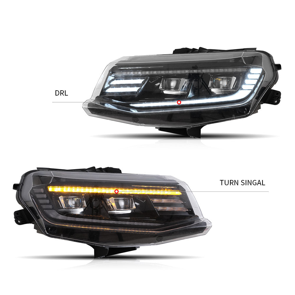 VLAND Carlamp Projector strålkastare för Chevrolet / Chevy Camaro LT SS RS ZL LS 2016-2018 - 7
