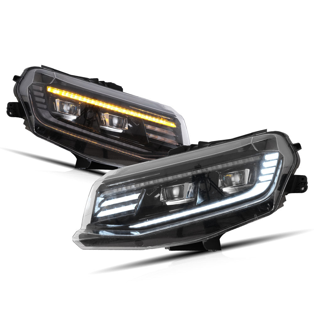 VLAND Carlamp Projector strålkastare för Chevrolet / Chevy Camaro LT SS RS ZL LS 2016-2018 - 13