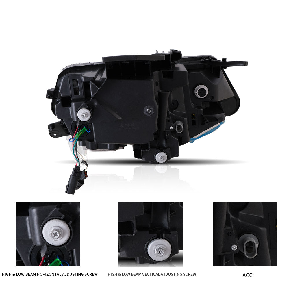 VLAND Carlamp Projector strålkastare för Chevrolet / Chevy Camaro LT SS RS ZL LS 2016-2018 - 14