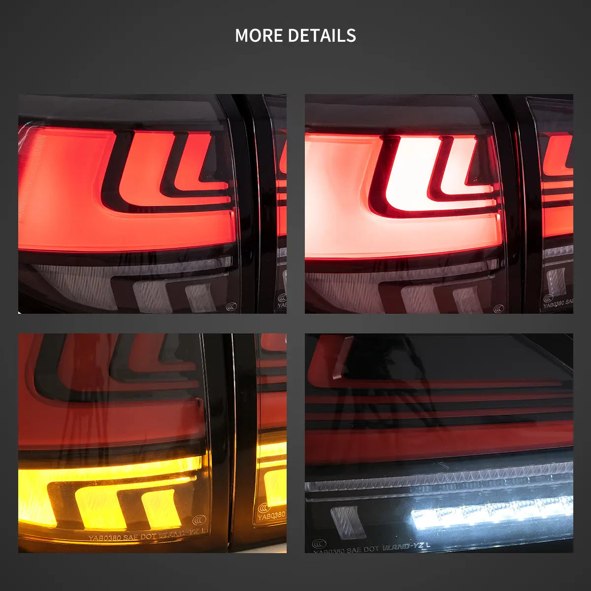 08-14 Lexus RX 350 400h 450h 450hL Vland LED bakljus - 12
