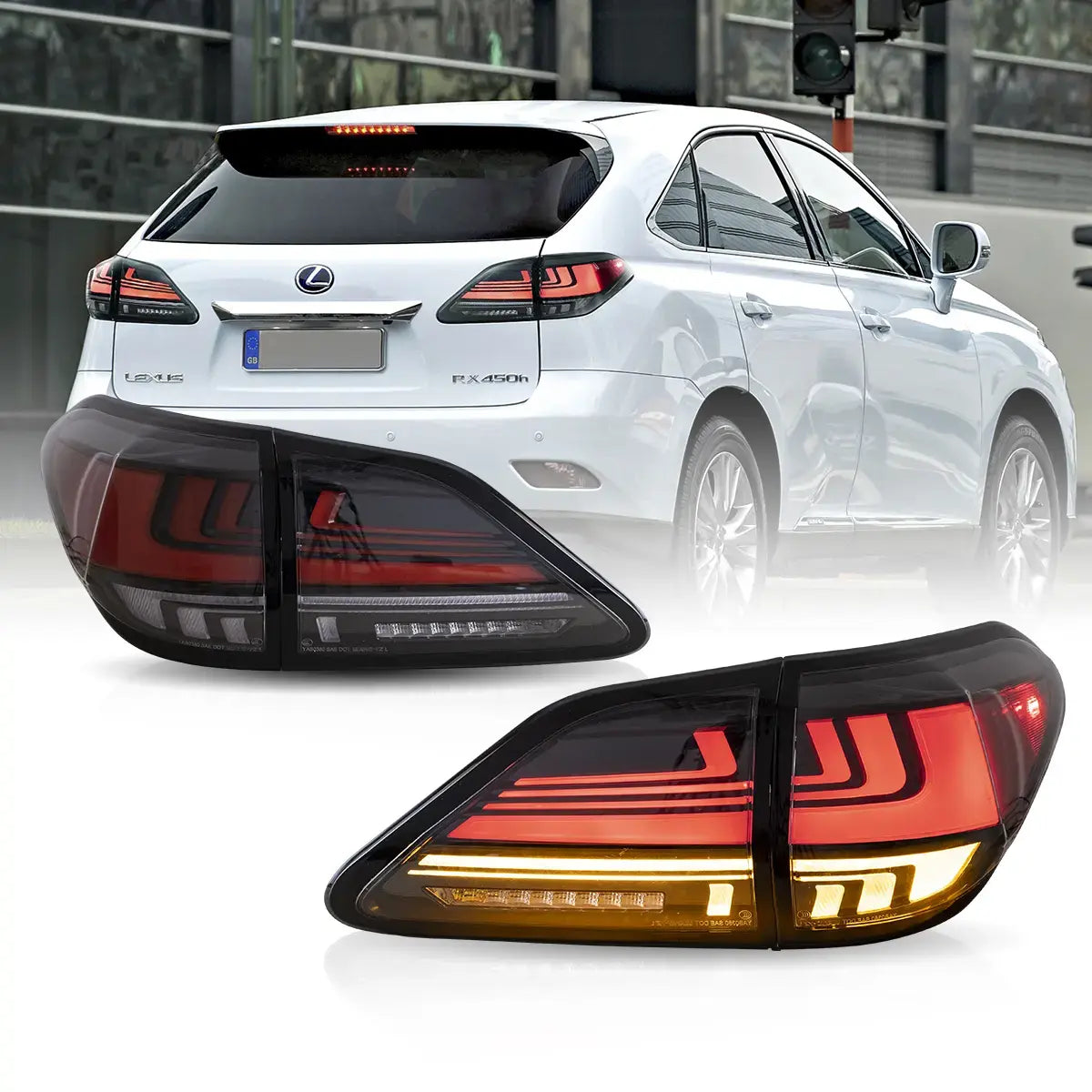 08-14 Lexus RX 350 400h 450h 450hL Vland LED bakljus