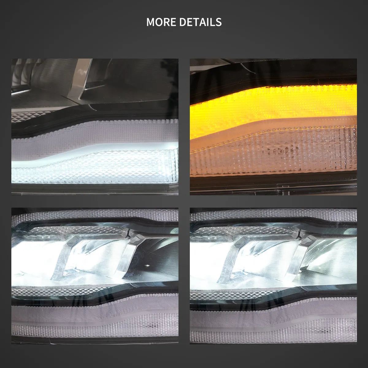 09-18 Dodge Ram fjärde generationen 1500 2500 3500 VLAND LED reflektorutförande strålkastare [E-märkt] - 8