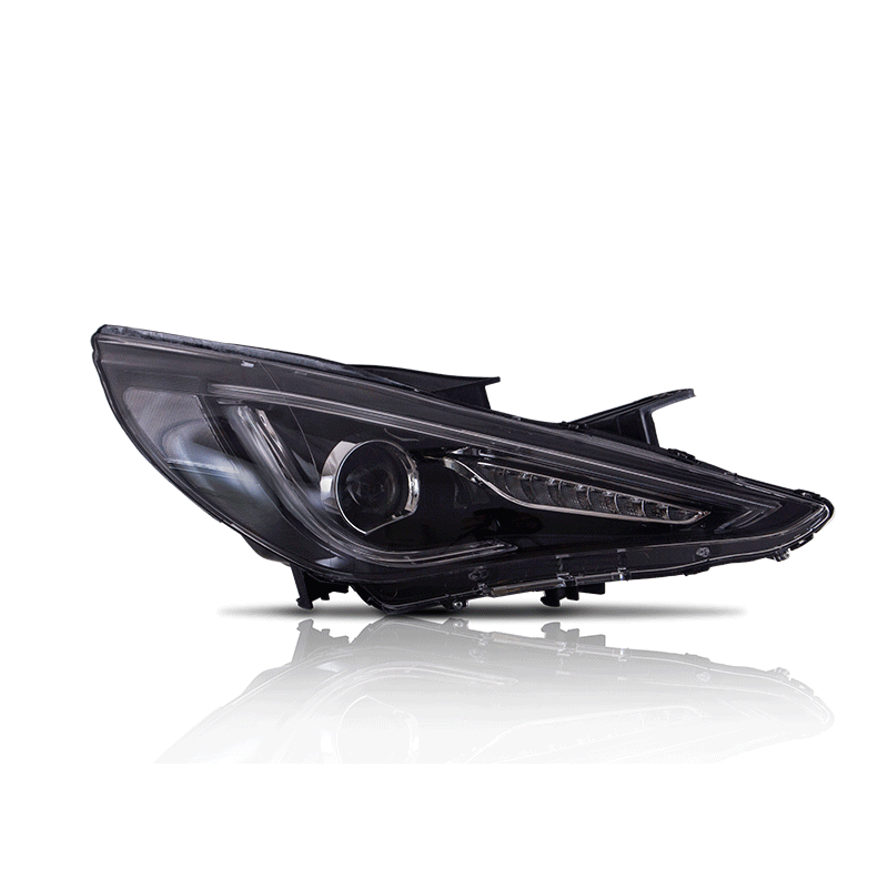 VLAND dubbelljus strålkastare för Hyundai 2011-2014 Sonata sekventiell Demon Eye (lampor ingår inte) - 8