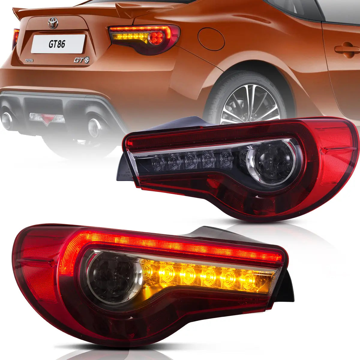 2012-2021 FR-S / BRZ / GT86 1th Gen (ZN6/ZC6) Vland LED bakljus med sekventiell blinkers - 4