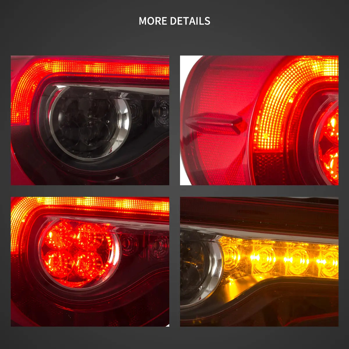2012-2021 FR-S / BRZ / GT86 1th Gen (ZN6/ZC6) Vland LED bakljus med sekventiell blinkers - 11