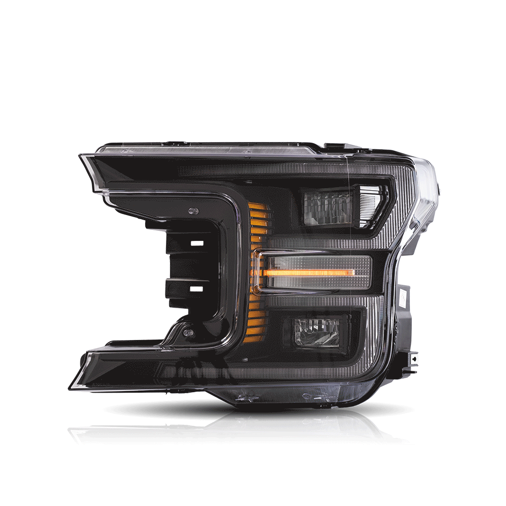 18-20 Ford F150 13th Gen Vland LED Dual Beam Projector strålkastare med Start Up Animation - 2