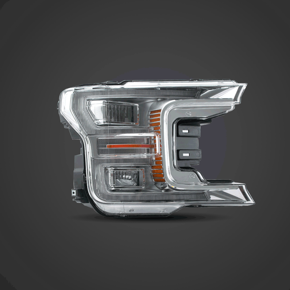 18-20 Ford F150 13th Gen Vland LED Dual Beam Projector strålkastare med Start Up Animation - 7