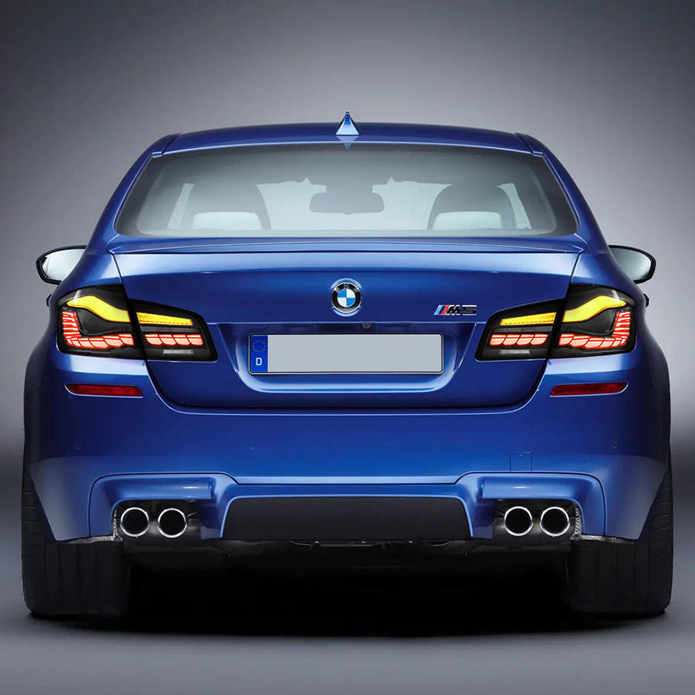 11-17 BMW 5 serie M5 sjätte generationen (F10 F18) VLAND OLED bakljus med dynamisk startanimation CS stil [E-märkt] - 8