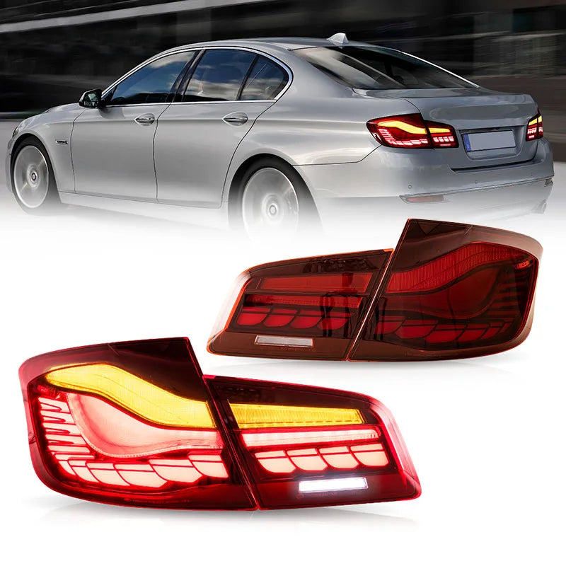 11-17 BMW 5 serie M5 sjätte generationen (F10 F18) VLAND OLED bakljus med dynamisk startanimation CS stil [E-märkt] - 4
