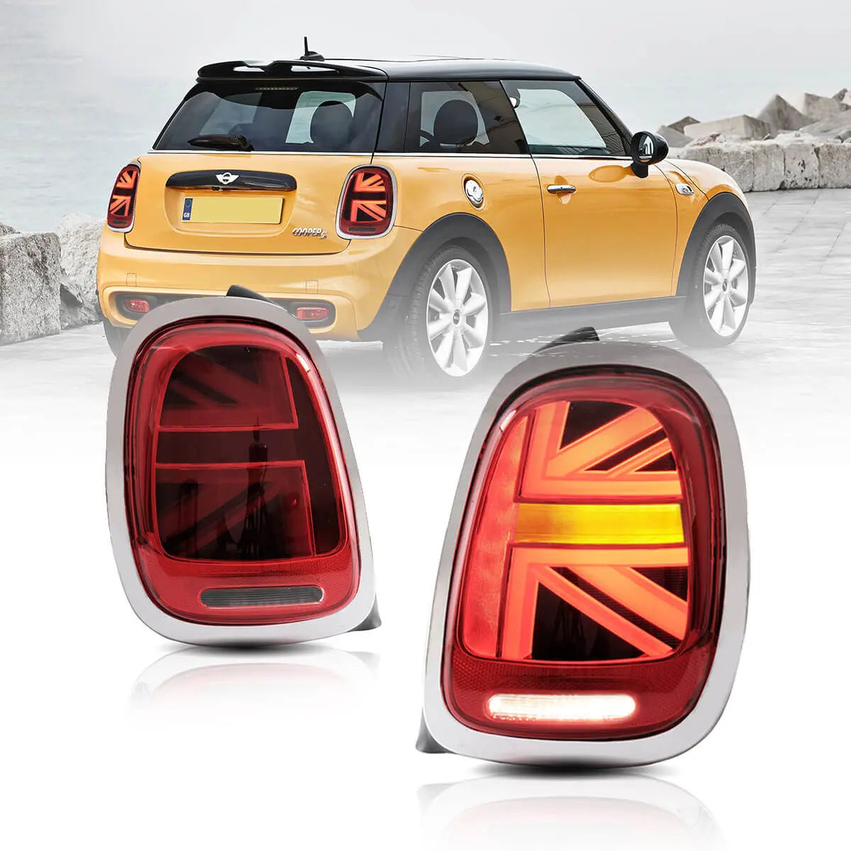 Mini Cooper F55 F56 F57 2014-2020 VLAND LED bakljus [E-mark] Plug and Play - 7