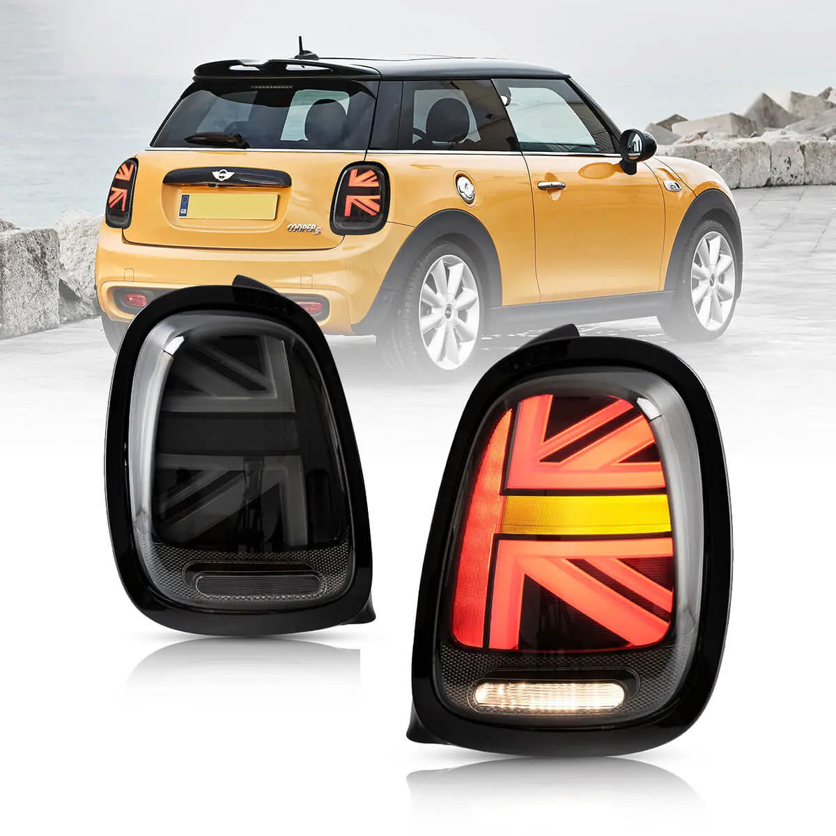 Mini Cooper F55 F56 F57 2014-2020 VLAND LED bakljus [E-mark] Plug and Play - 4