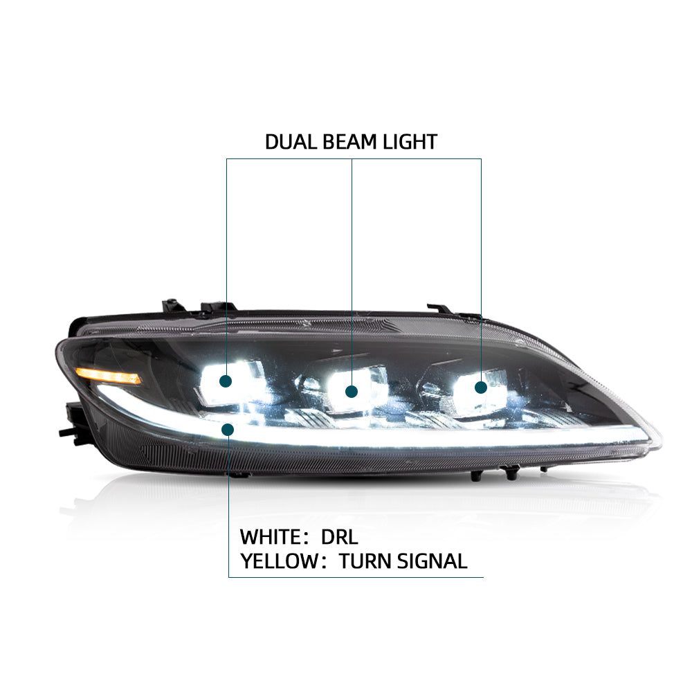 VLAND LED strålkastare Fit för Mazda 6 2003-2008 - 6