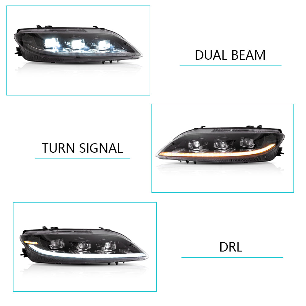 VLAND LED strålkastare Fit för Mazda 6 2003-2008 - 5