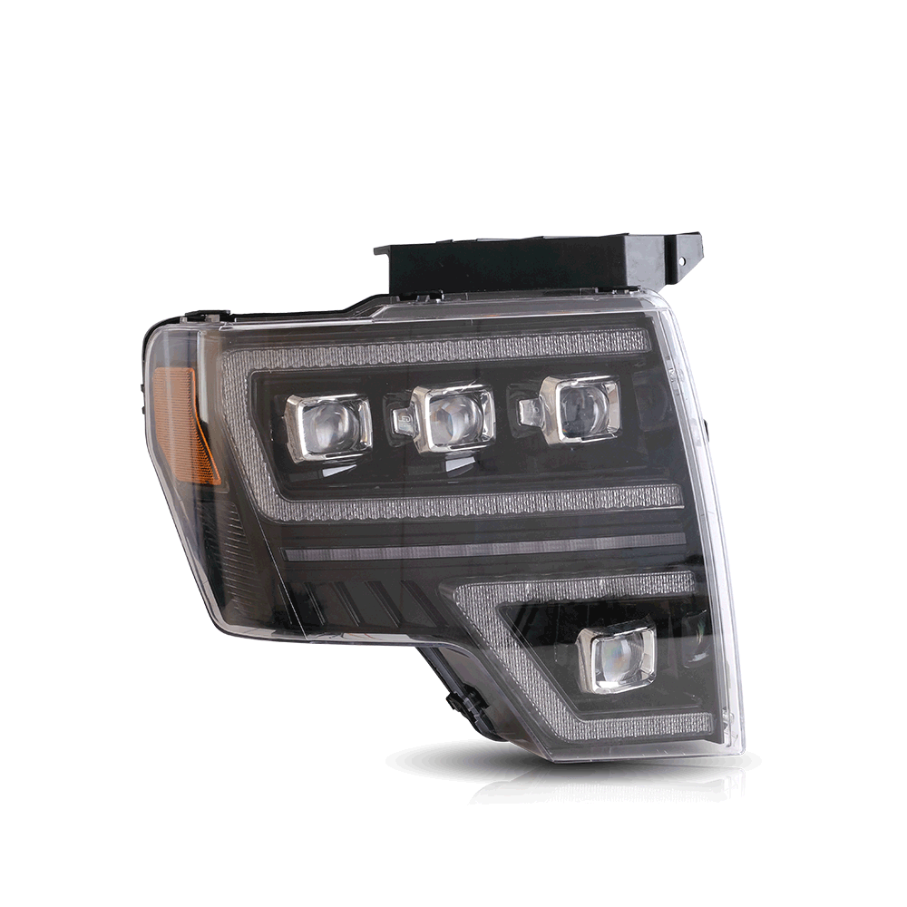 VLAND Carlamp Projector LED strålkastare för Ford F150 2009-2014 med Dynamic DRL - 3
