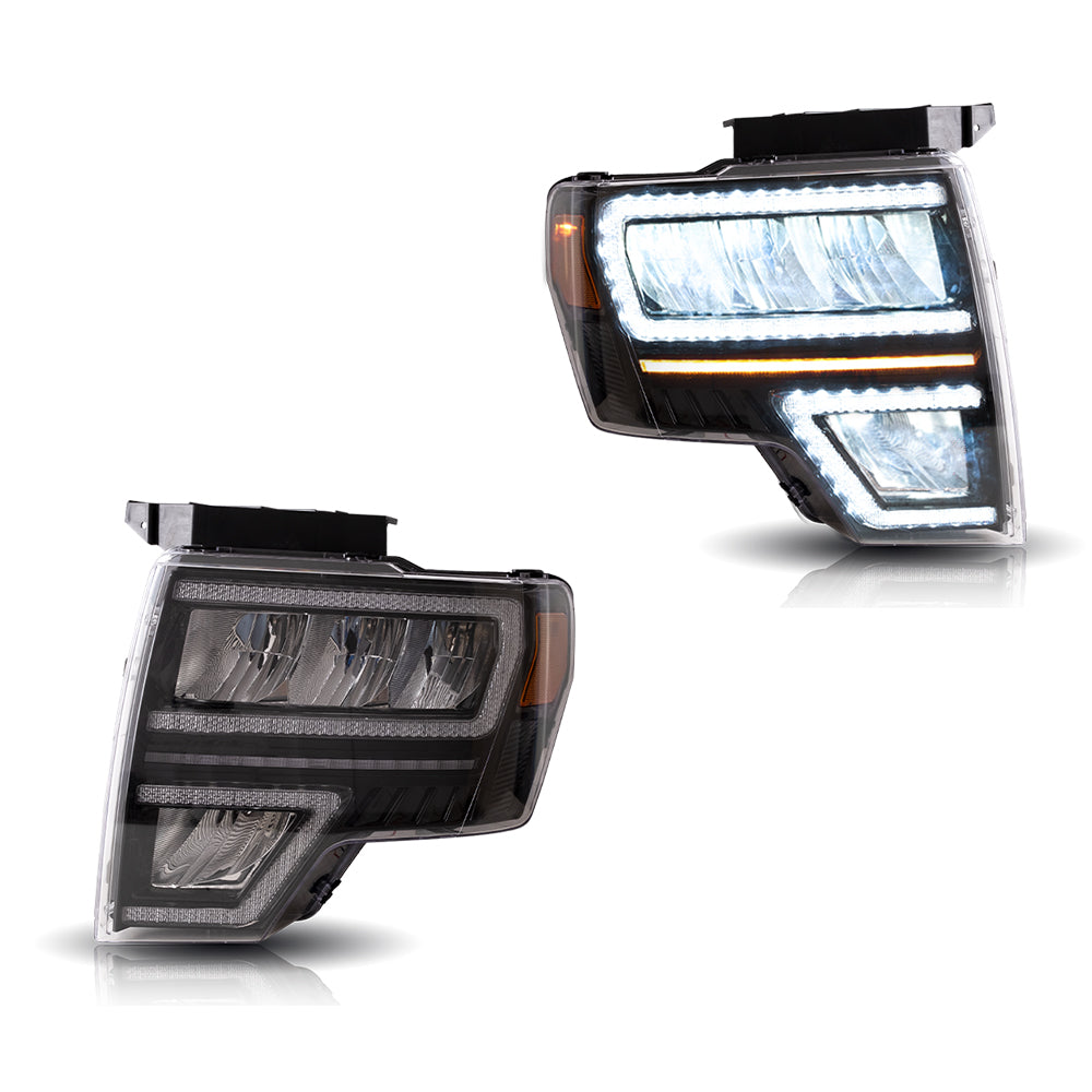 VLAND Carlamp Projector strålkastare Fit för Ford F150 2009-2014(Not Fit för F250/F350) - 2