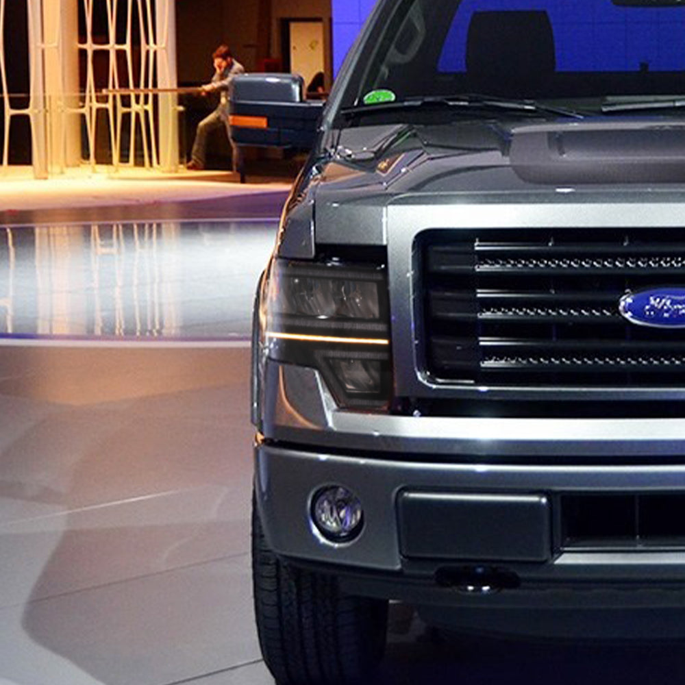 VLAND Carlamp Projector strålkastare Fit för Ford F150 2009-2014(Not Fit för F250/F350) - 12