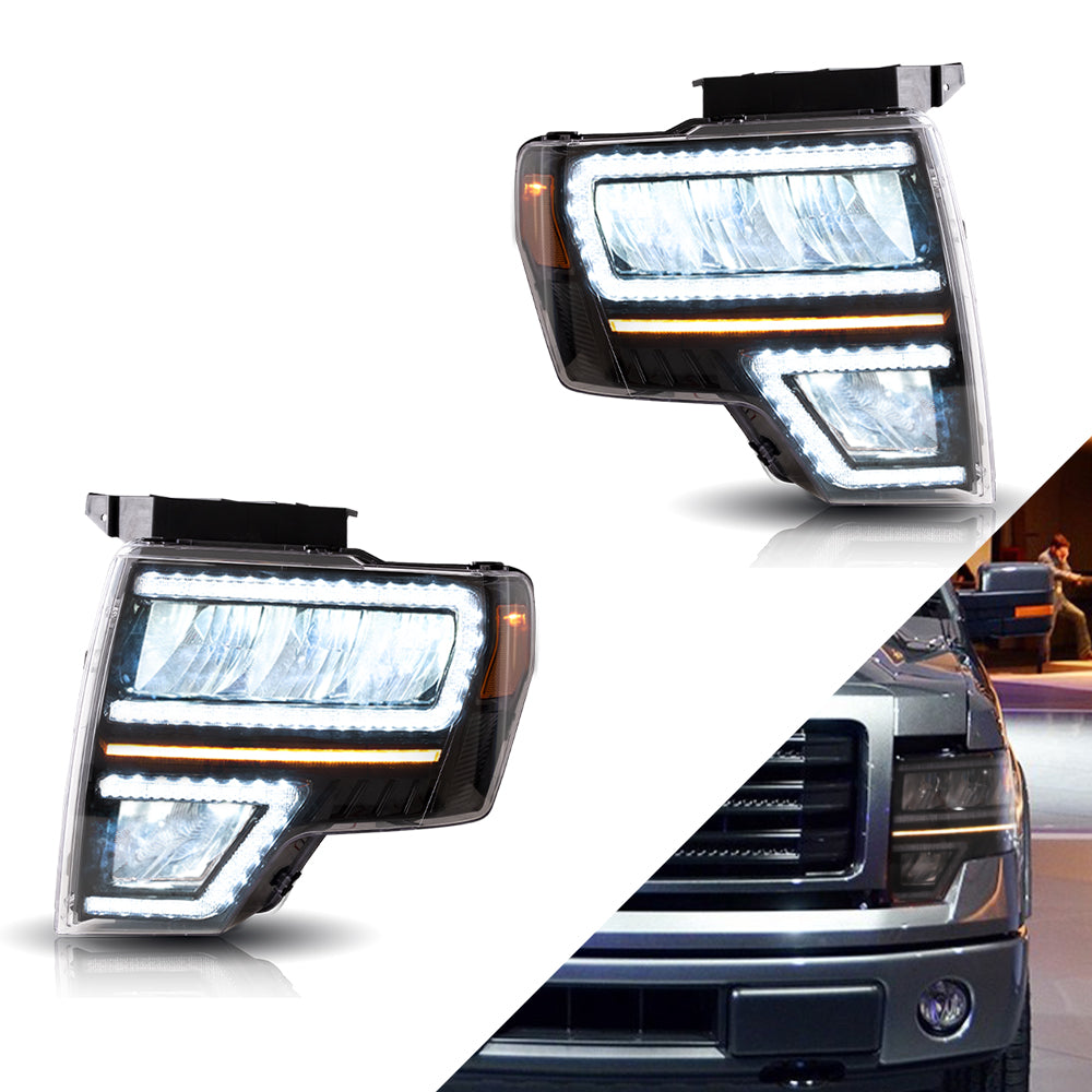VLAND Carlamp Projector strålkastare Fit för Ford F150 2009-2014(Not Fit för F250/F350) - 6