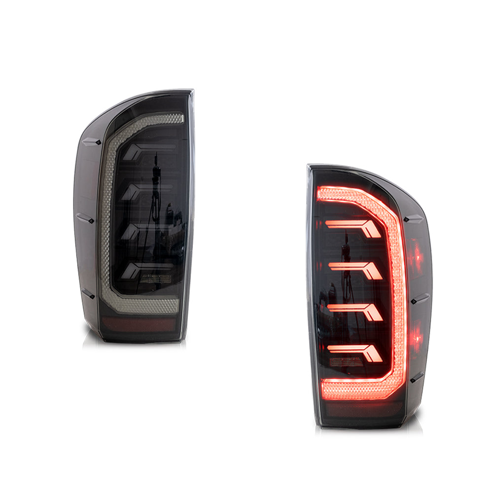 VLAND Carlamp LED Smoked bakljus för 2016-2022 Toyota Tacoma TRD Off Road, SR5, SR, TRD Pro, TRD Sport, Limited - 3