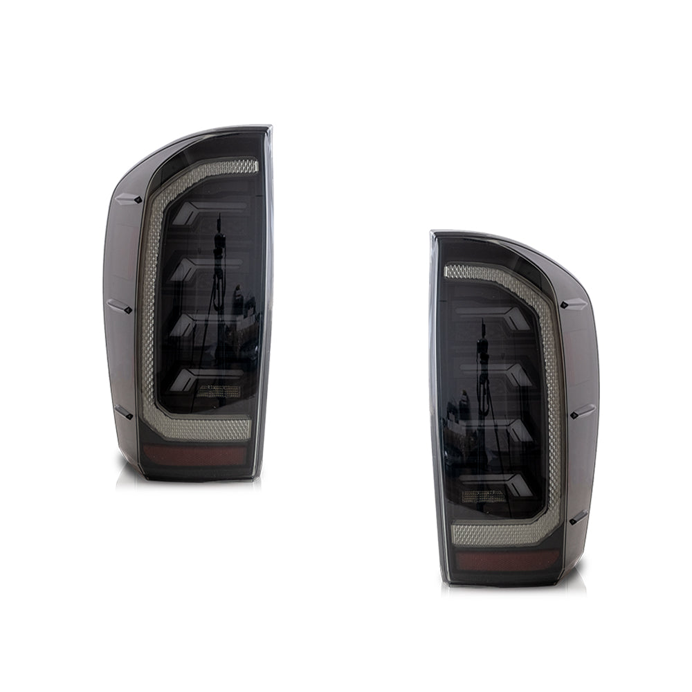 VLAND Carlamp LED Smoked bakljus för 2016-2022 Toyota Tacoma TRD Off Road, SR5, SR, TRD Pro, TRD Sport, Limited - 5