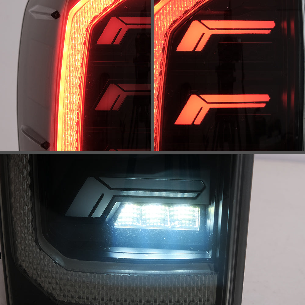 VLAND Carlamp LED Smoked bakljus för 2016-2022 Toyota Tacoma TRD Off Road, SR5, SR, TRD Pro, TRD Sport, Limited - 7