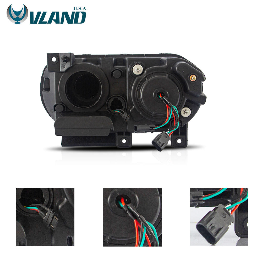 08-14 Dodge Challenger Vland RGB Style Dual Beam Projector strålkastare Black - 14