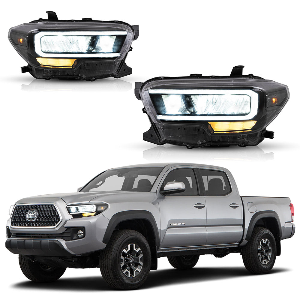 VLAND Carlamp Matrix Projector and Full LED strålkastare för Toyota Tacoma 2016-UP - 8