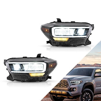 VLAND Carlamp Matrix Projector and Full LED strålkastare för Toyota Tacoma 2016-UP