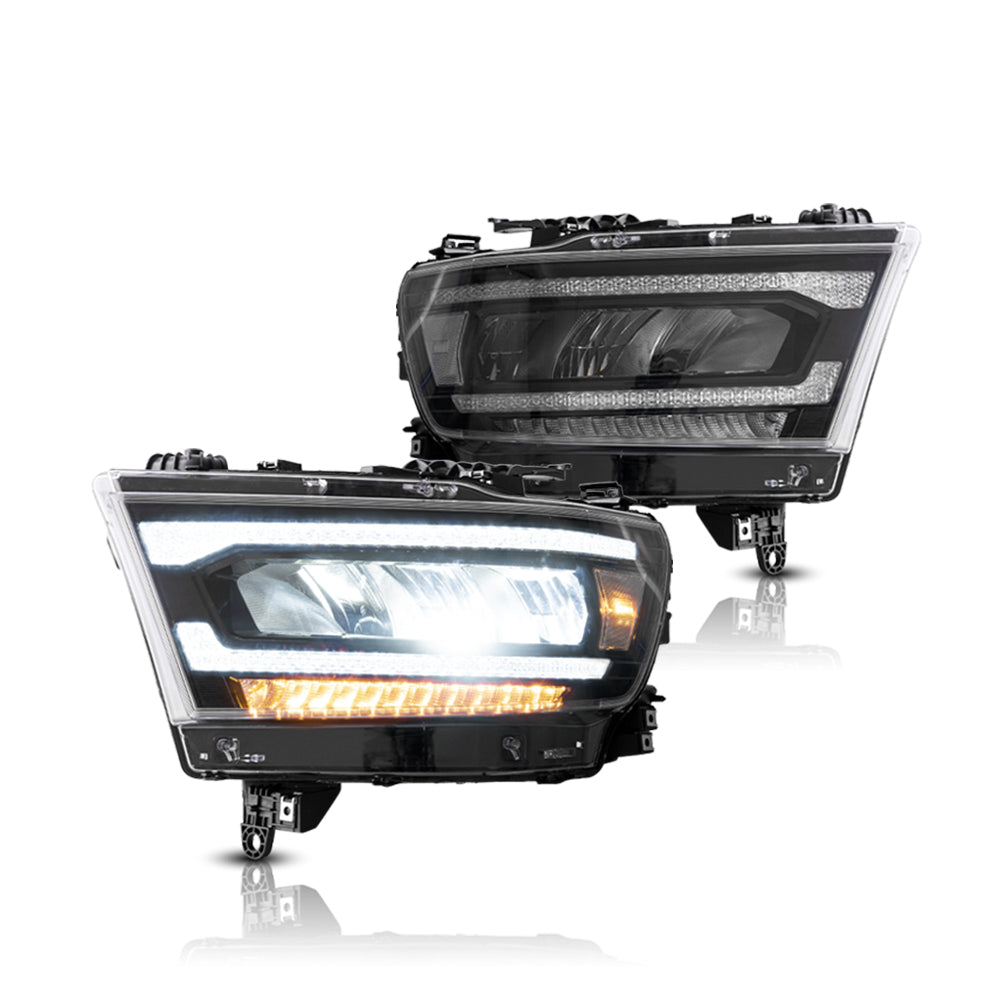 19-24 Dodge Ram 1500 femte generationen (DT) VLAND LED reflektorutförande strålkastare [E-märkt] - 3