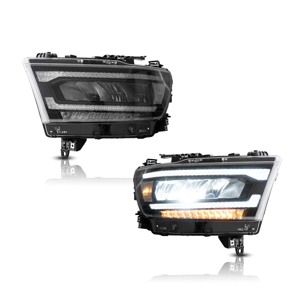 19-24 Dodge Ram 1500 femte generationen (DT) VLAND LED reflektorutförande strålkastare [E-märkt] - 9