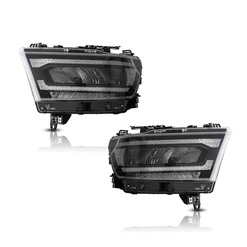 19-24 Dodge Ram 1500 femte generationen (DT) VLAND LED reflektorutförande strålkastare [E-märkt] - 6