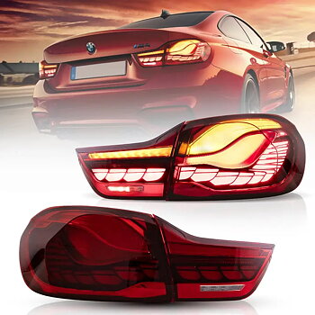14-20 BMW 4 serie F32 F33 F36 / M4 F82 F83 VLAND LED bakljus med GTS stil [E-märkt]
