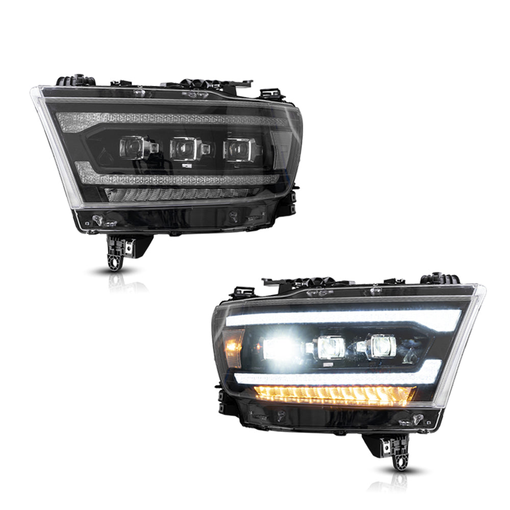 VLAND LED Matrix projektor strålkastare för Dodge RAM 1500 2019-2024 - 2