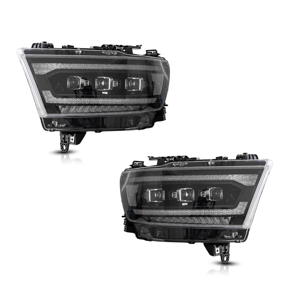 VLAND LED Matrix projektor strålkastare för Dodge RAM 1500 2019-2024 - 8