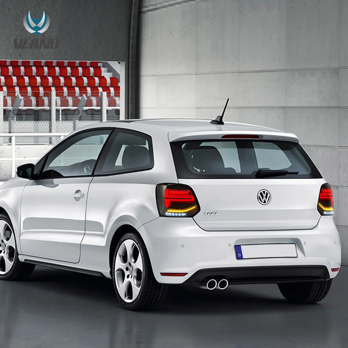 09-17 VW Polo MK5 Vland LED Aftermarket bakljus med sekventiell blinkers [E-mark] - 9
