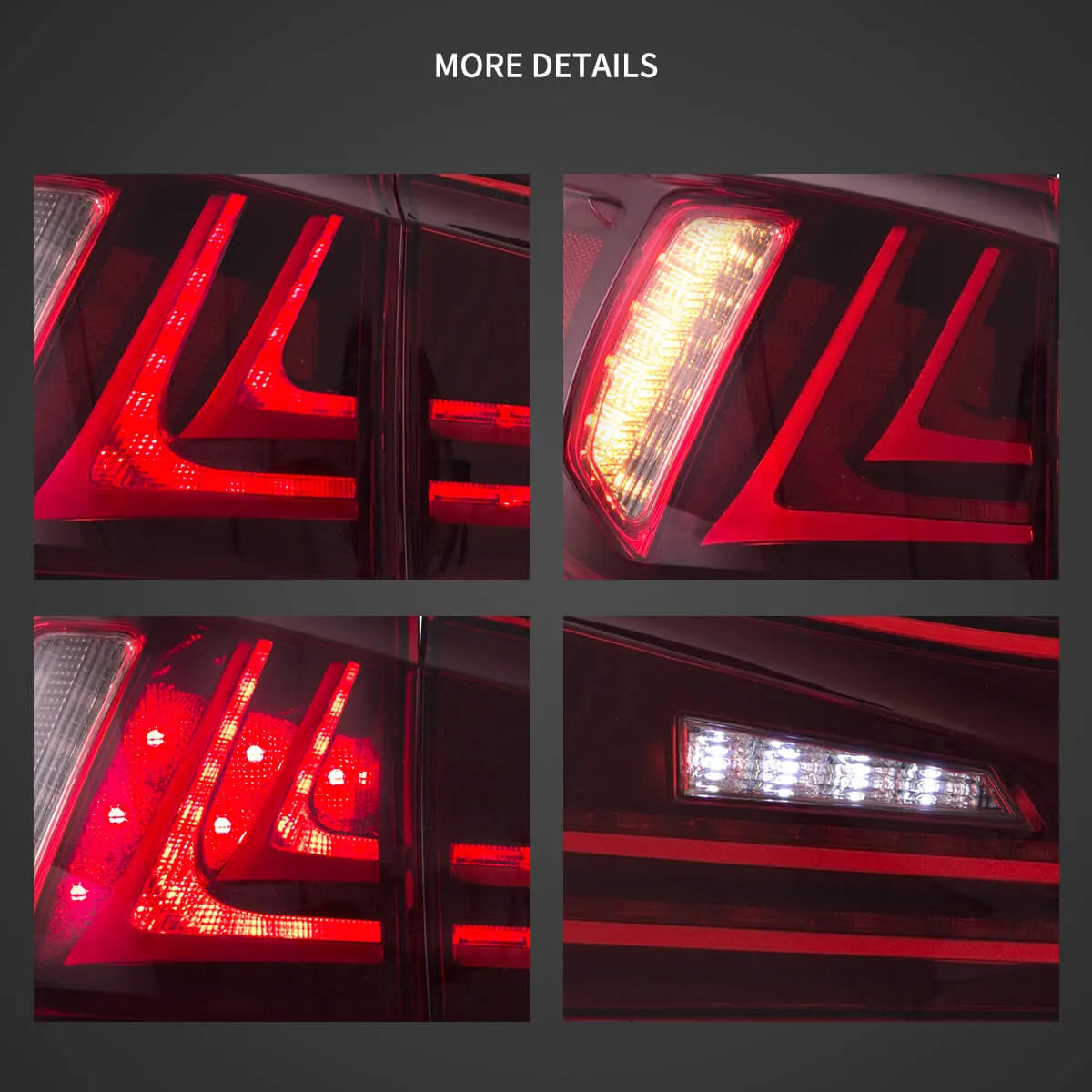 VLAND Carlamp LED bakljus för Lexus 2006-2012 IS250 IS350 ISF - 7