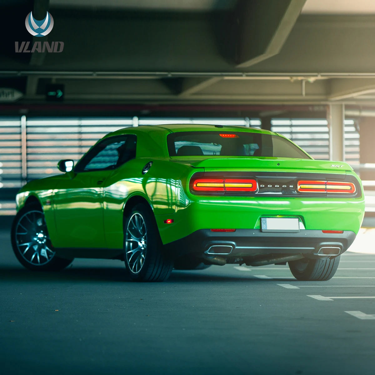 08-14 Dodge Challenger 3th Gen (LC) Pre-Facelift Vland bakljus med Amber sekventiell blinkers - 8