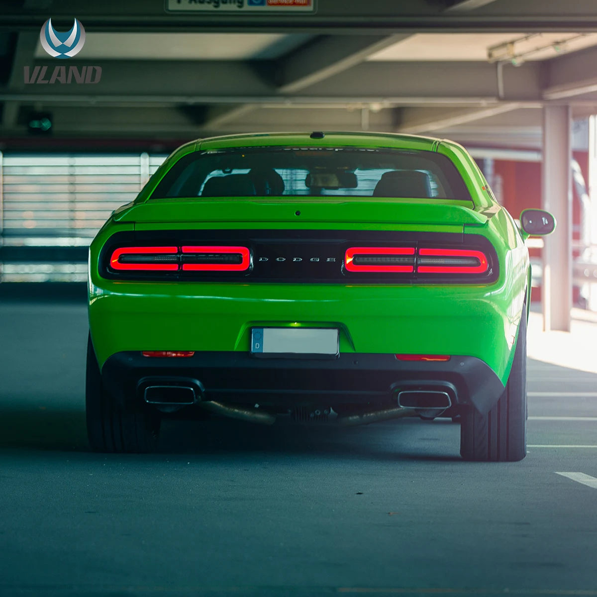08-14 Dodge Challenger 3th Gen (LC) Pre-Facelift Vland bakljus med Amber sekventiell blinkers - 9