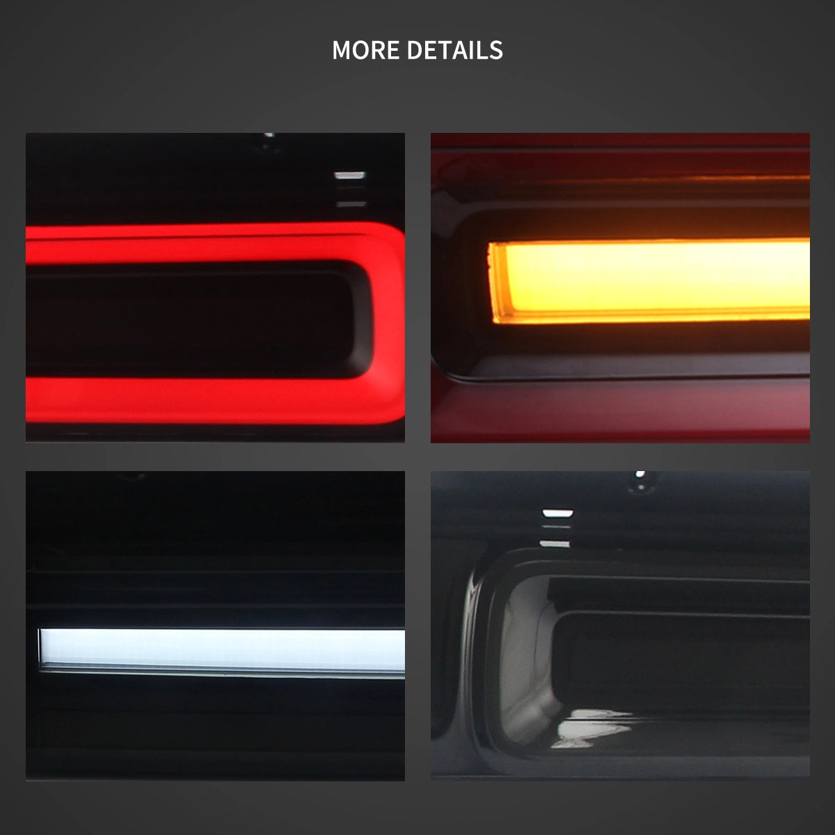 08-14 Dodge Challenger 3th Gen (LC) Pre-Facelift Vland bakljus med Amber sekventiell blinkers - 11