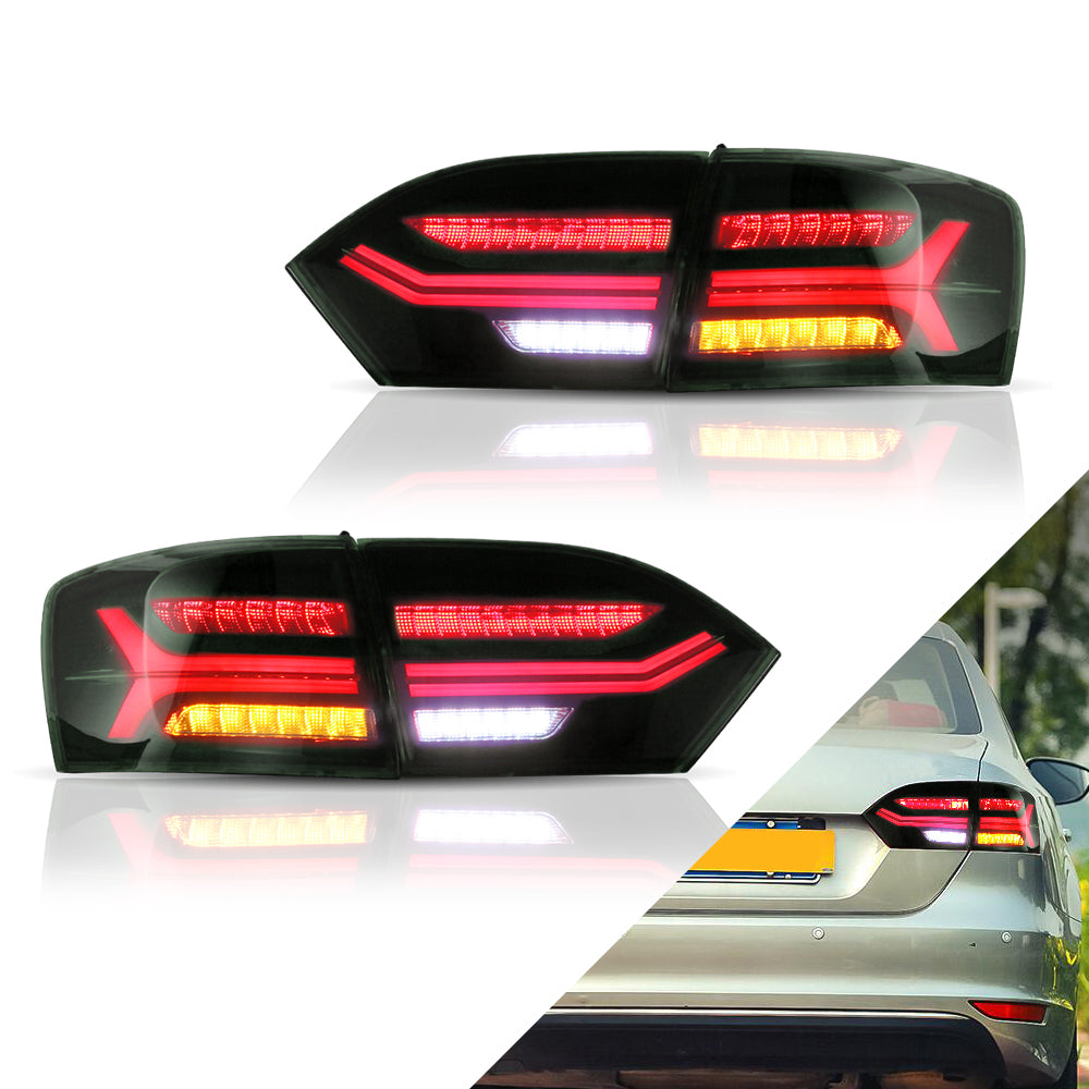 11-14 VW Jetta MK6 Vland LED Aftermarket bakljus med sekventiell blinkers [E-mark] - 2