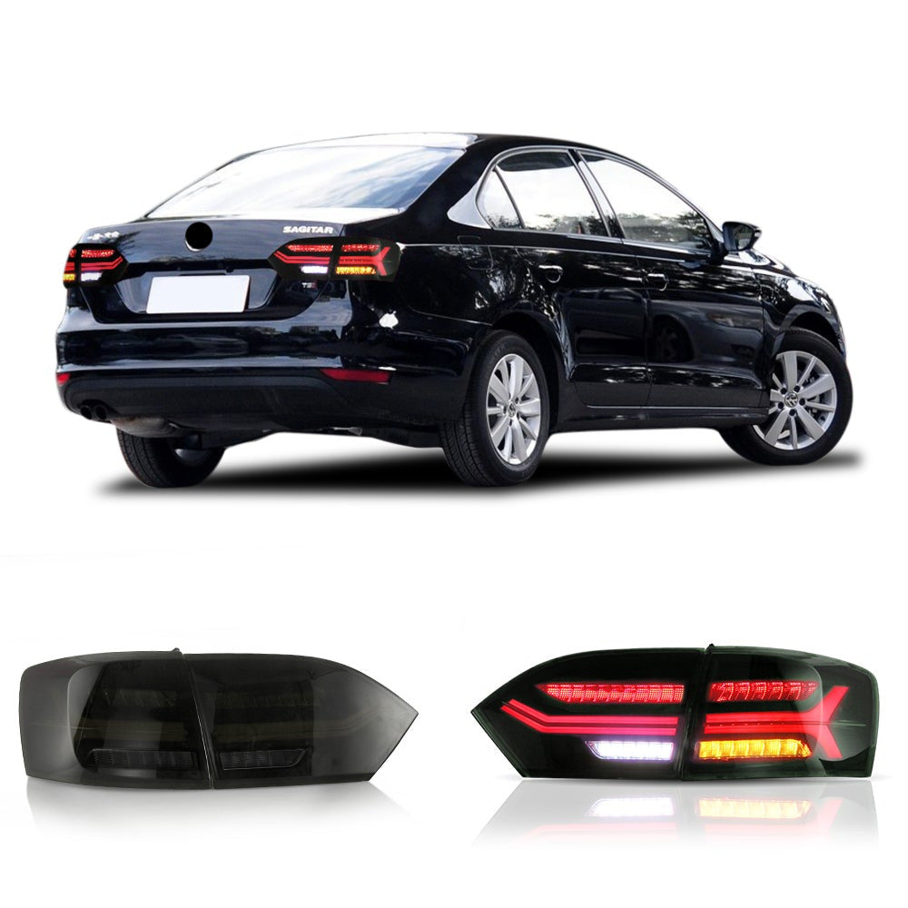 11-14 VW Jetta MK6 Vland LED Aftermarket bakljus med sekventiell blinkers [E-mark]