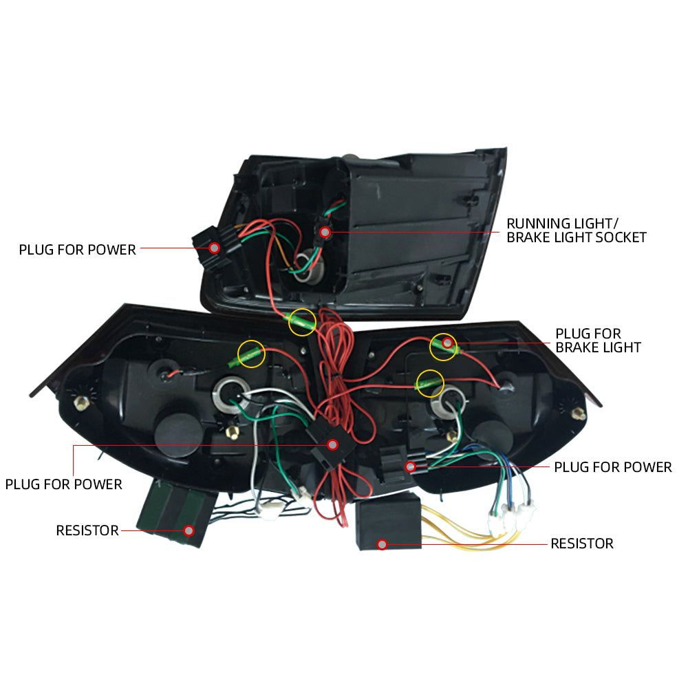 11-14 VW Jetta MK6 Vland LED Aftermarket bakljus med sekventiell blinkers [E-mark] - 12