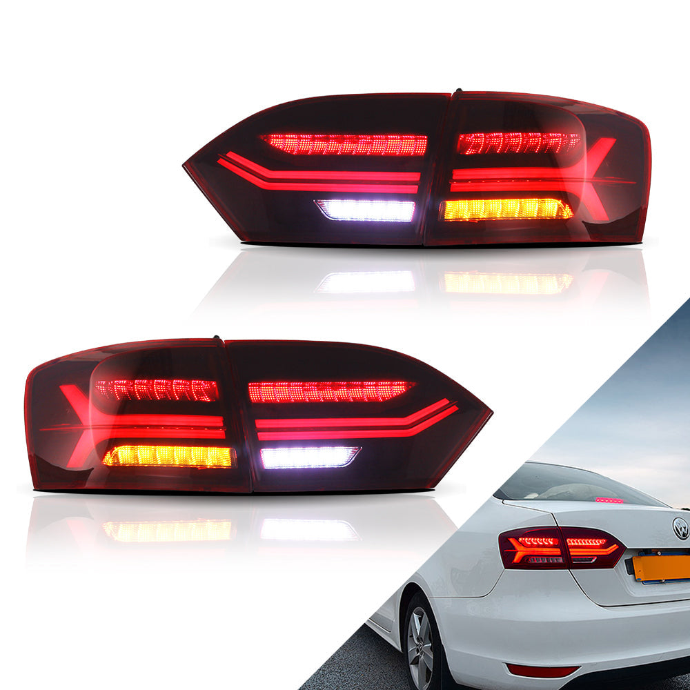 11-14 VW Jetta MK6 Vland LED Aftermarket bakljus med sekventiell blinkers [E-mark] - 6