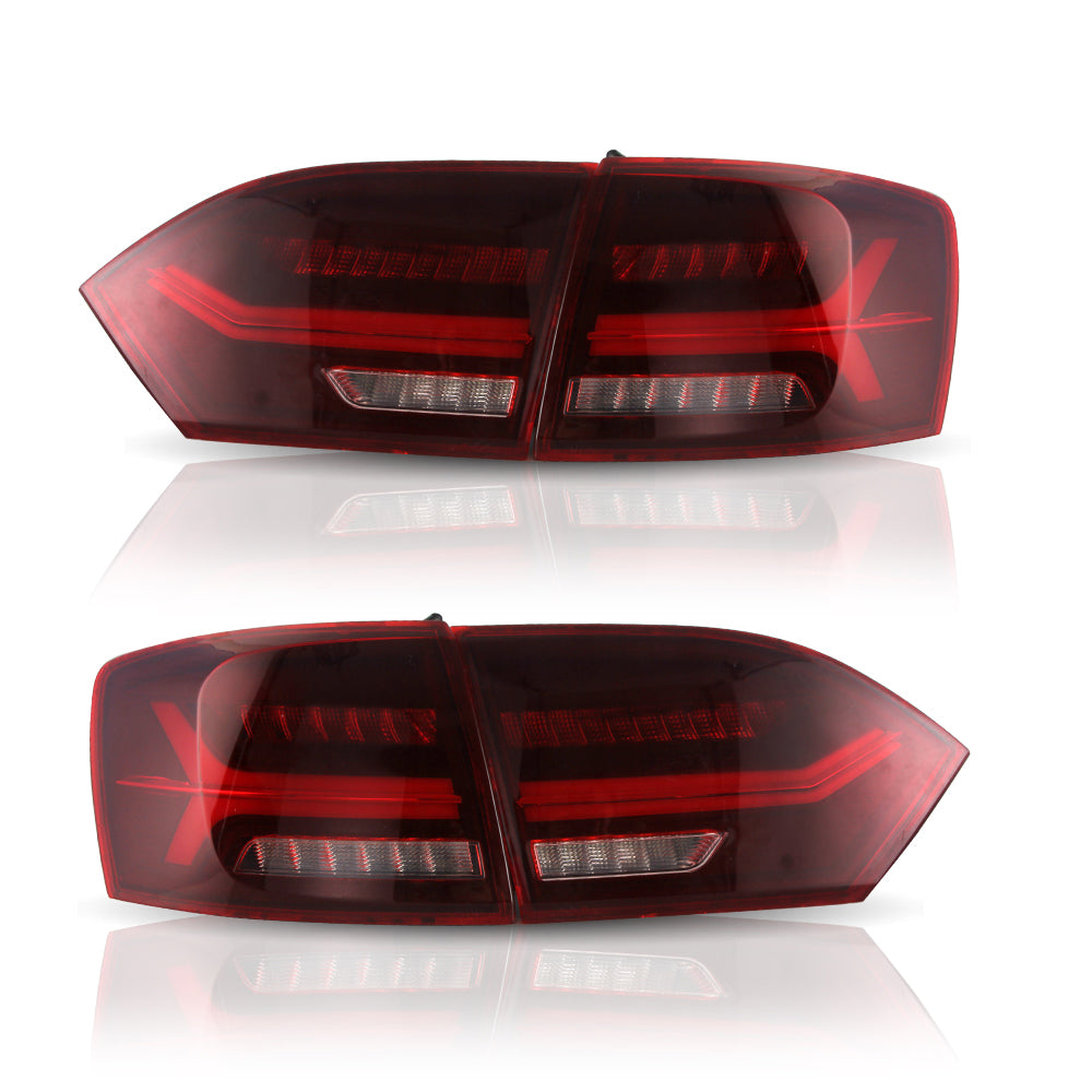 11-14 VW Jetta MK6 Vland LED Aftermarket bakljus med sekventiell blinkers [E-mark] - 8