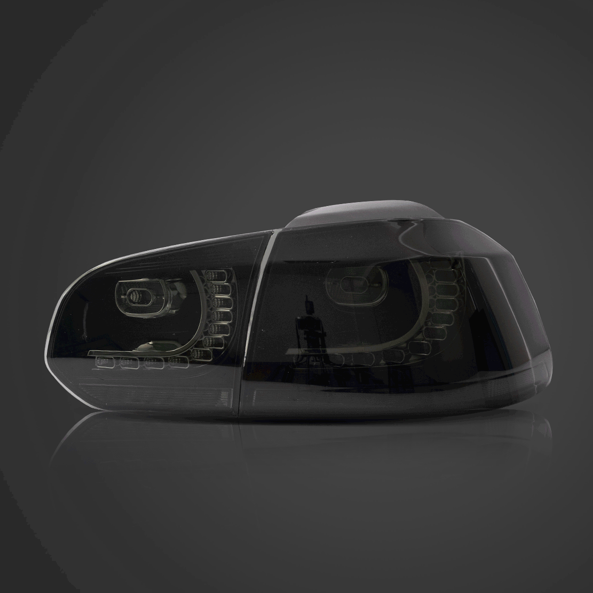 08-12 VW Golf Mk6 Vland LED Aftermarket bakljus med Amber sekventiell blinkers [E-mark] - 7
