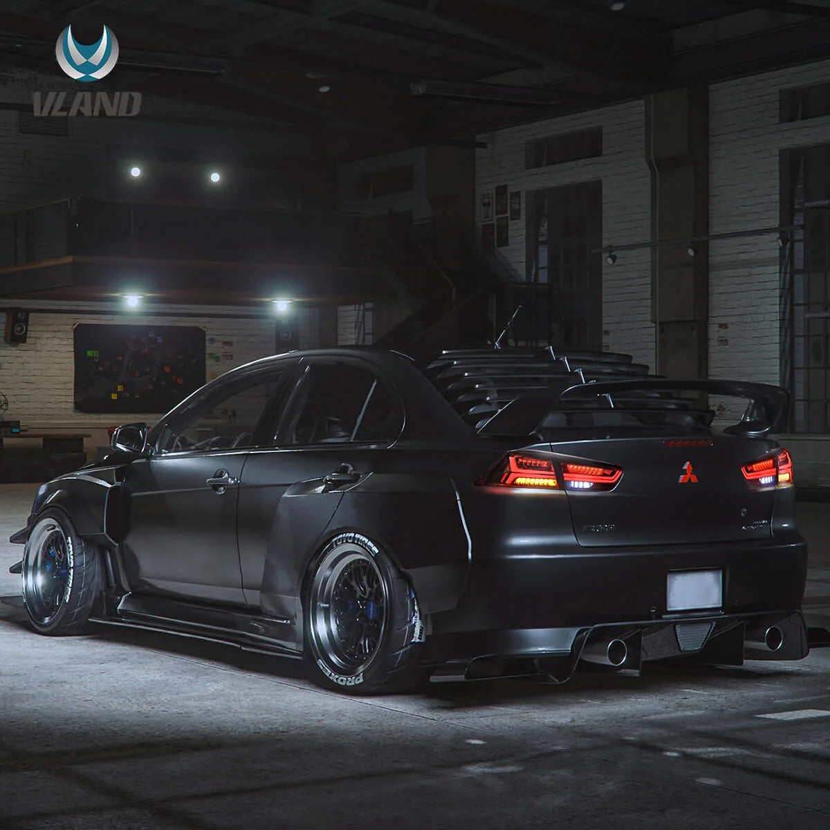 08-17 Mitsubishi Lancer & EVO X Vland LED bakljus med sekventiell blinkers - 10