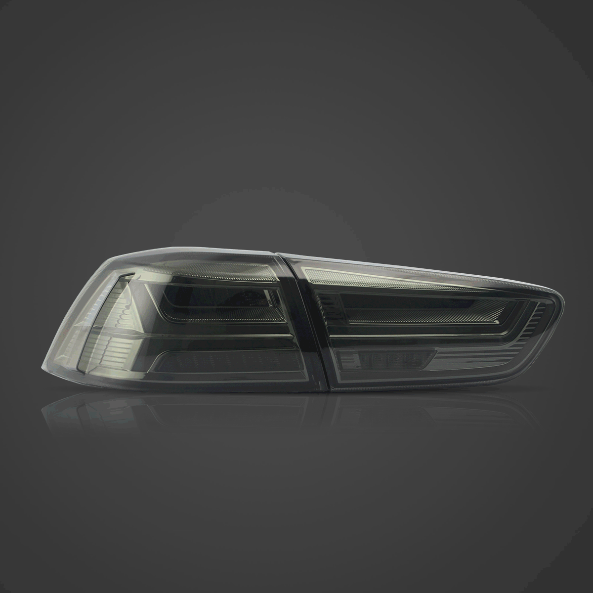 08-17 Mitsubishi Lancer & EVO X Vland LED bakljus med sekventiell blinkers - 2