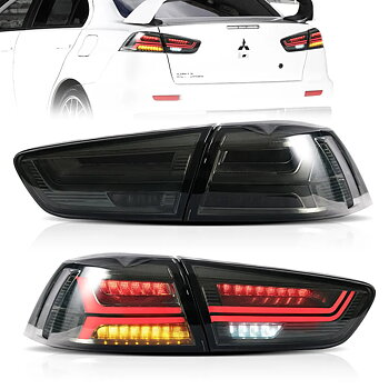 08-17 Mitsubishi Lancer & EVO X Vland LED bakljus med sekventiell blinkers