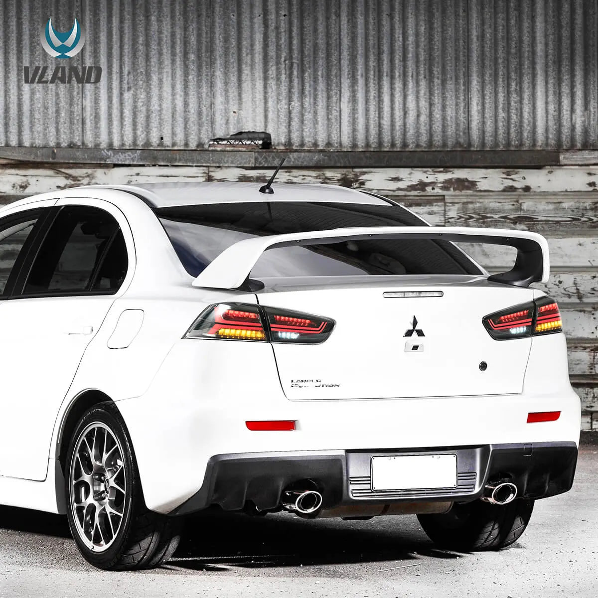 08-17 Mitsubishi Lancer & EVO X Vland LED bakljus med sekventiell blinkers - 9