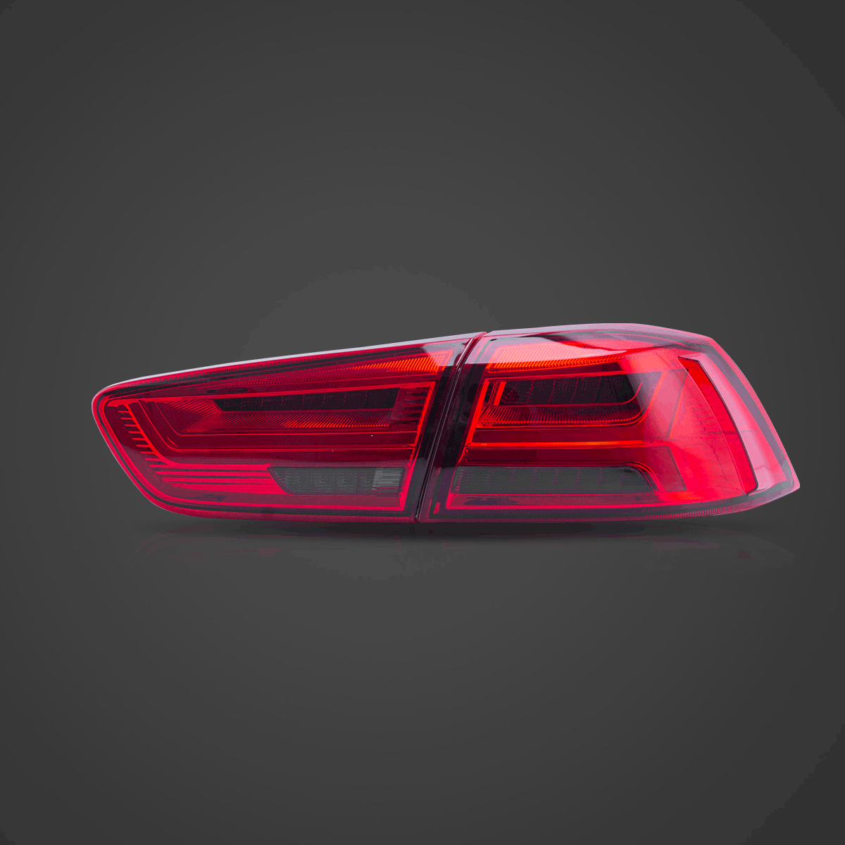 08-17 Mitsubishi Lancer & EVO X Vland LED bakljus med sekventiell blinkers - 8